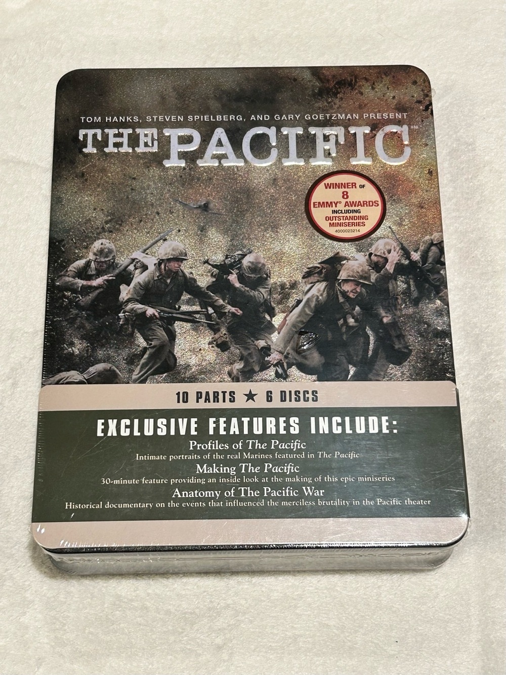 NEW The Pacific Collector’s Tin Metal 2010 HBO Series (DVD, 6 Disc Set) SEALED